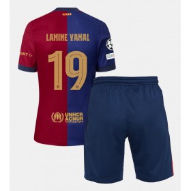 Barcelona Lamine Yamal #19 Heimtrikot 2024-25 Kurzarm (+ kurze hosen)